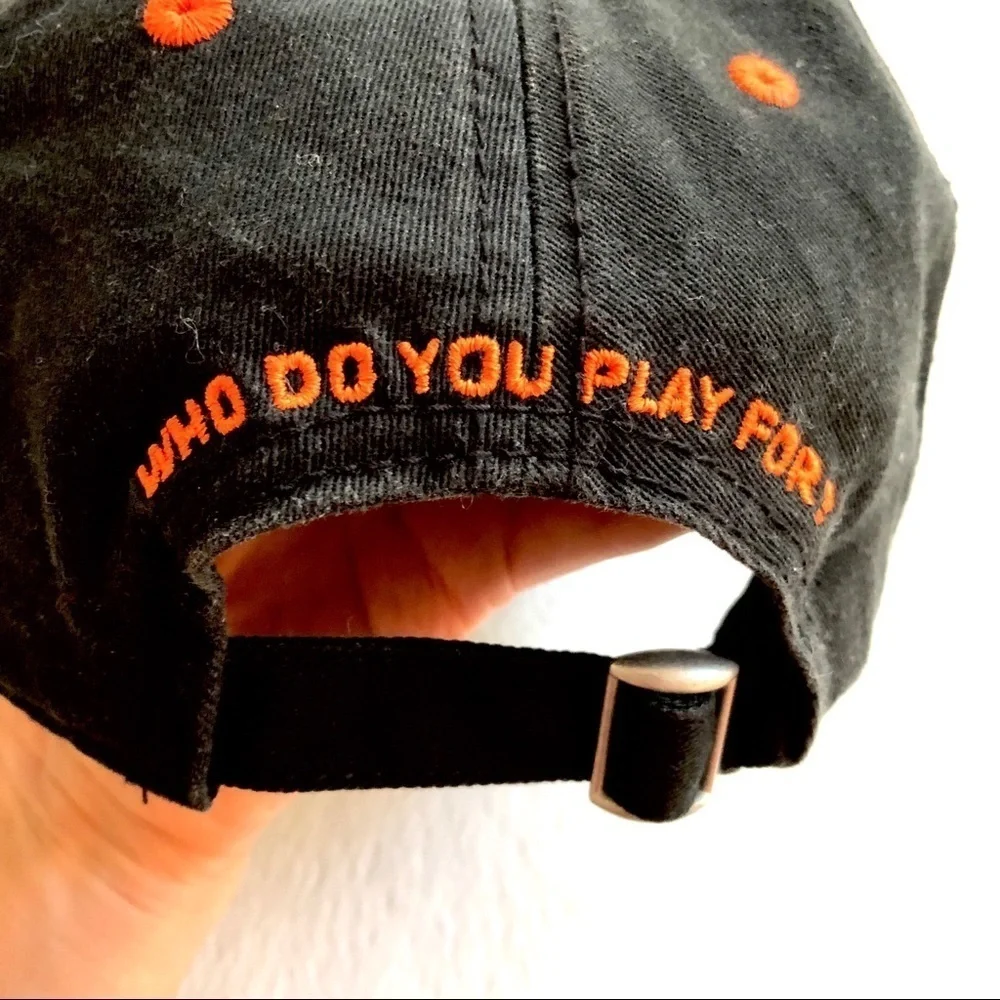 🔴 5 for $10 ONE Kudzu Black Orange Performance Baseball Cap Hat OSFM